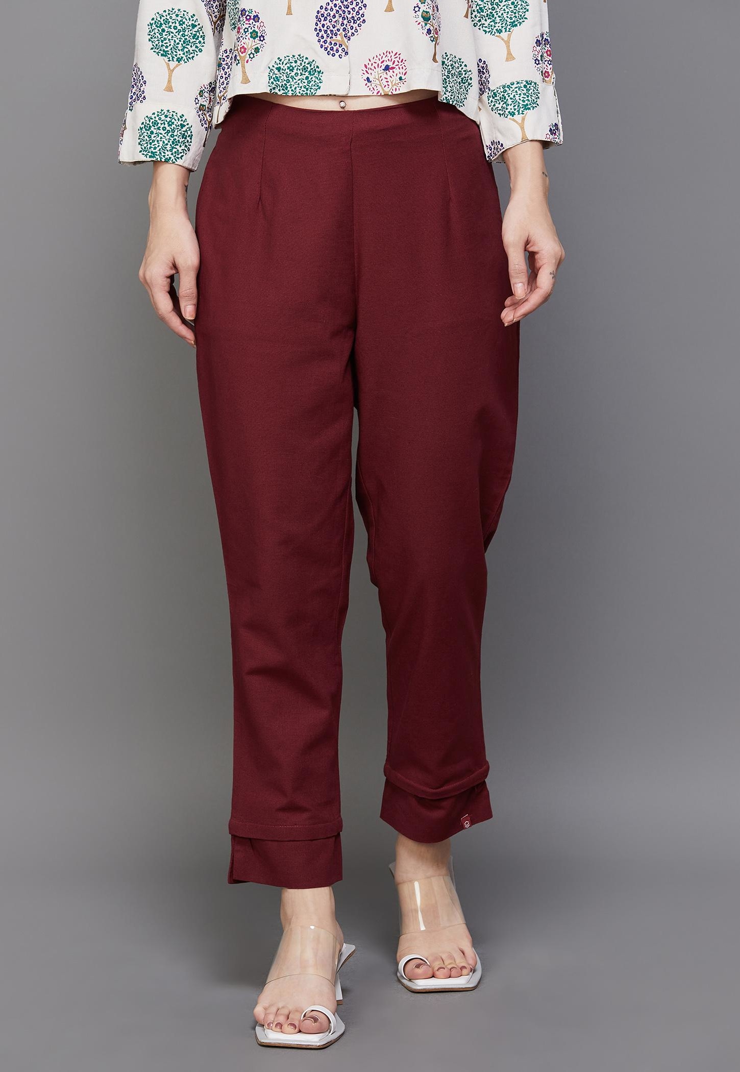 BIBA Solid Straight Pants-picture-20