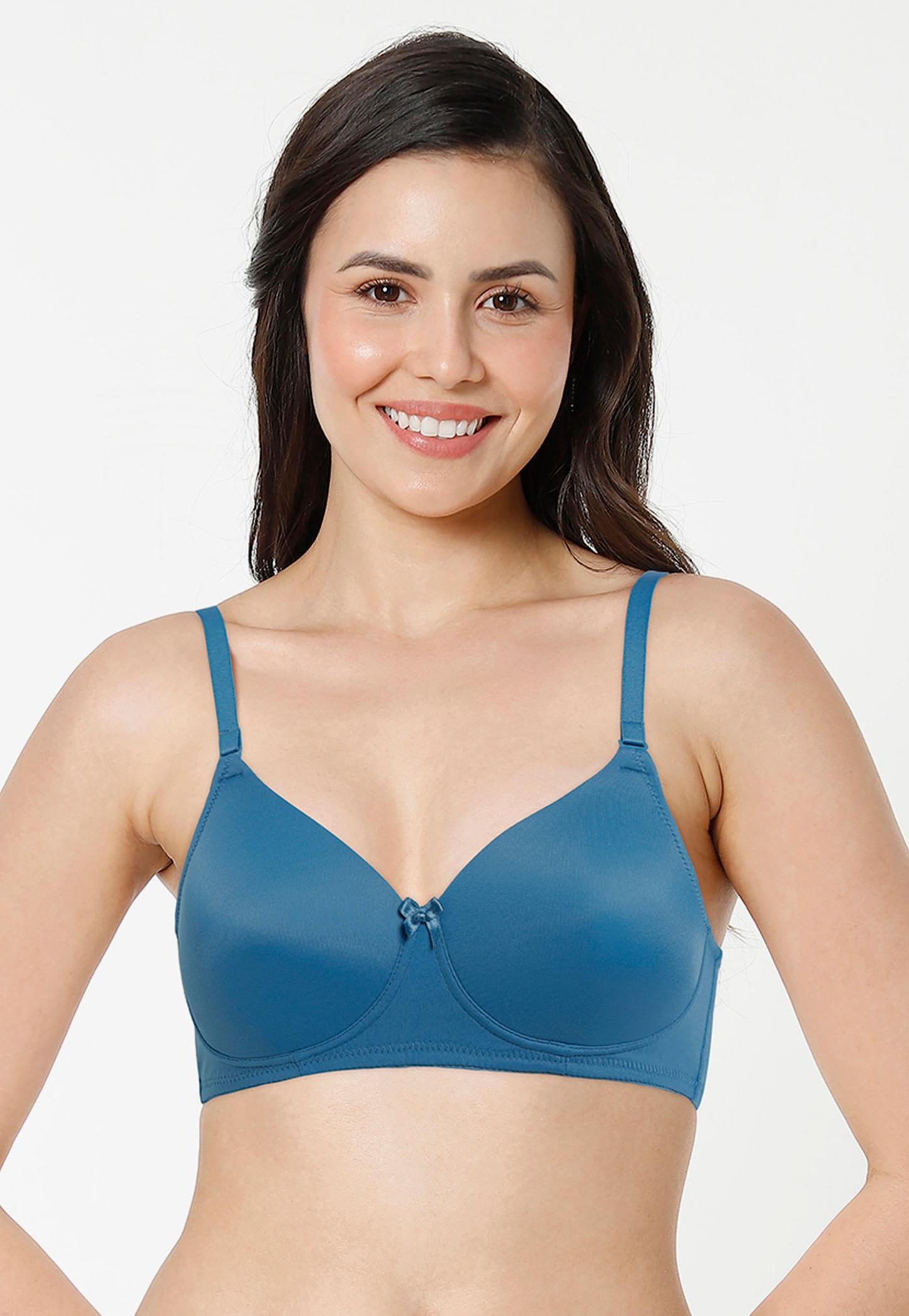 AMANTE Solid Padded Non-Wired Bra-picture-28
