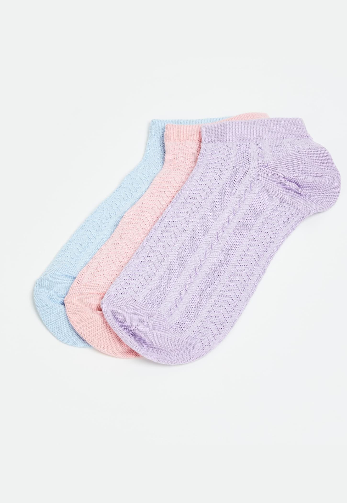 GINGER Women Knit Ankle Length Socks - Pack of 3-picture-21