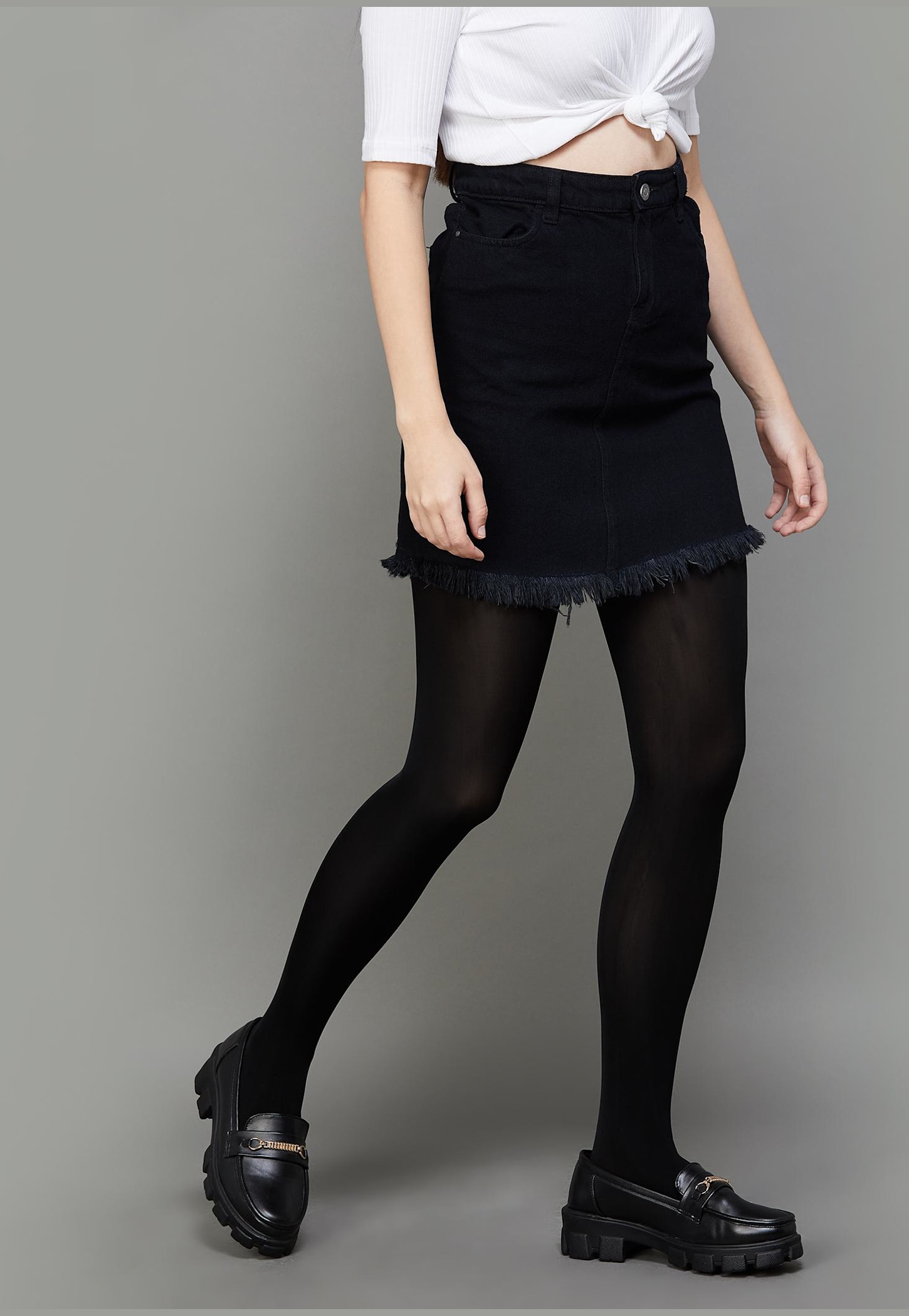 GINGER Women Solid Elasticated Stockings-picture-26