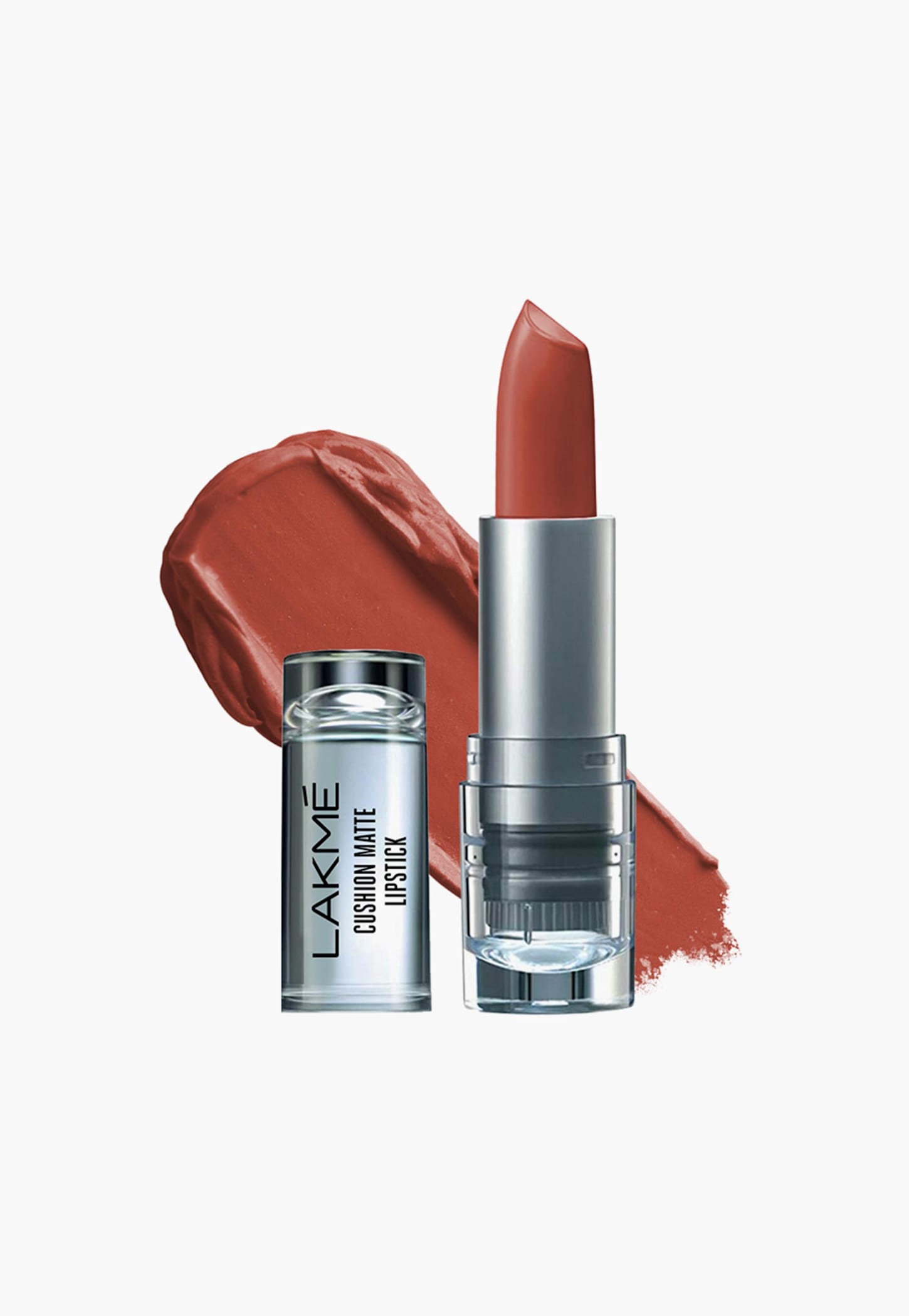 LAKME Cushion Matte Lipstick - Brown Burst - 4.5gm-picture-12