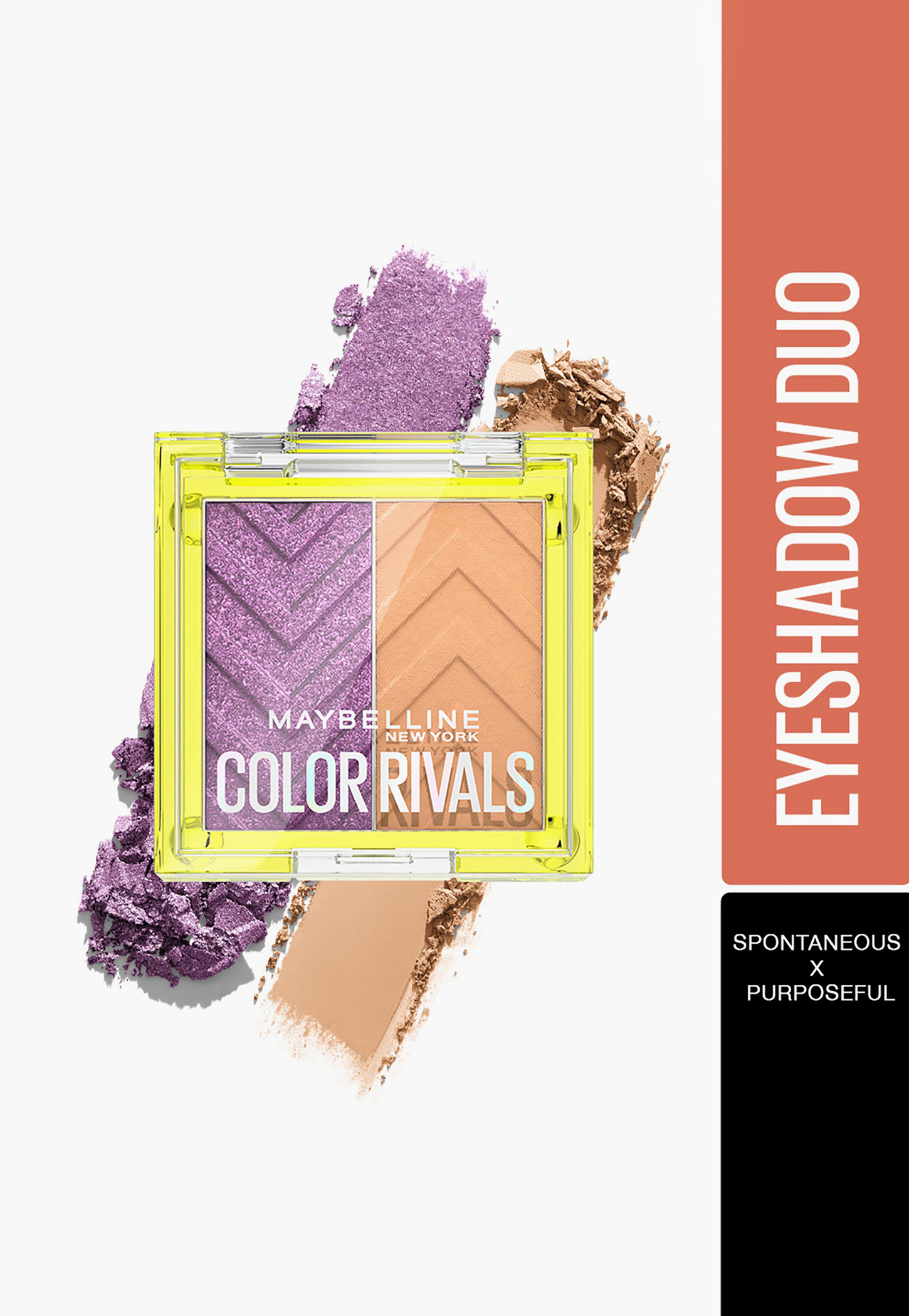 MAYBELLINE NEW YORK Color Rivals Longwear Duo Eyeshadow Palette- Spontaneous X Purposeful - 3gm-image-6