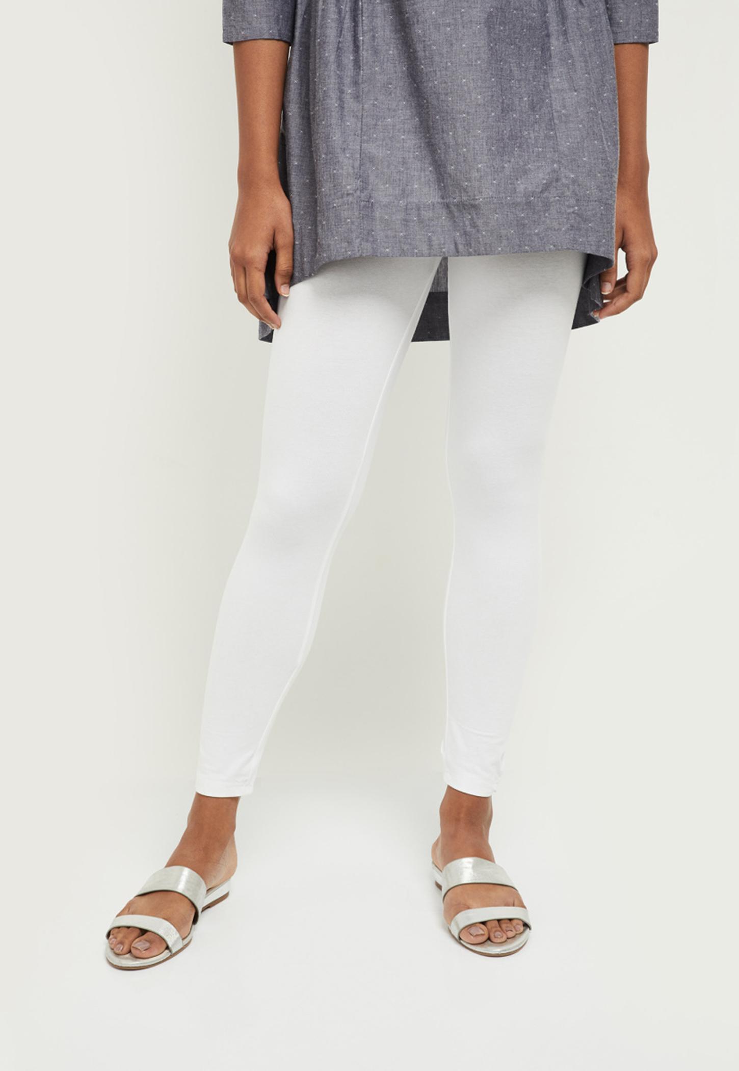 Women Solid Ankle-Length Leggings-image-16