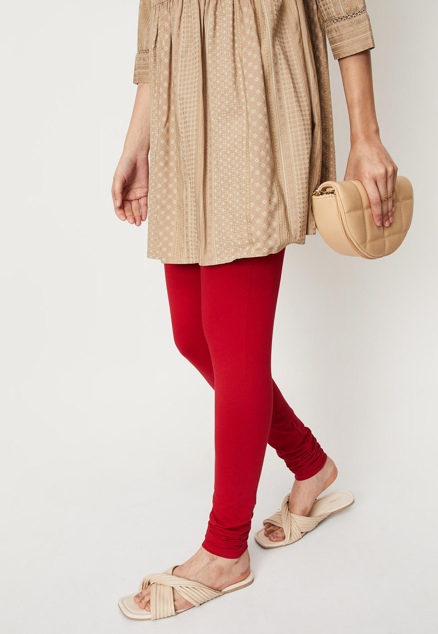 Women Solid Elasticated Churidar-image-24