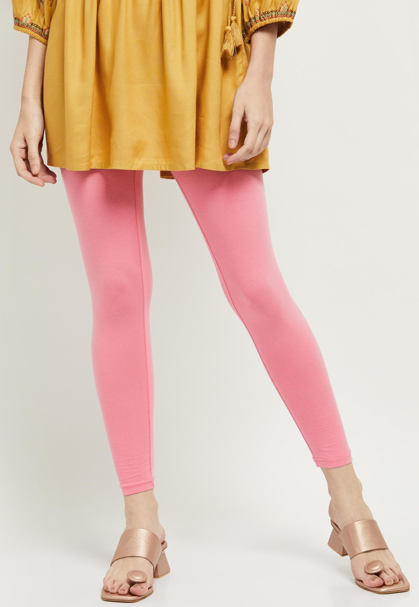 Women Solid Ankle-Length Leggings-image-21