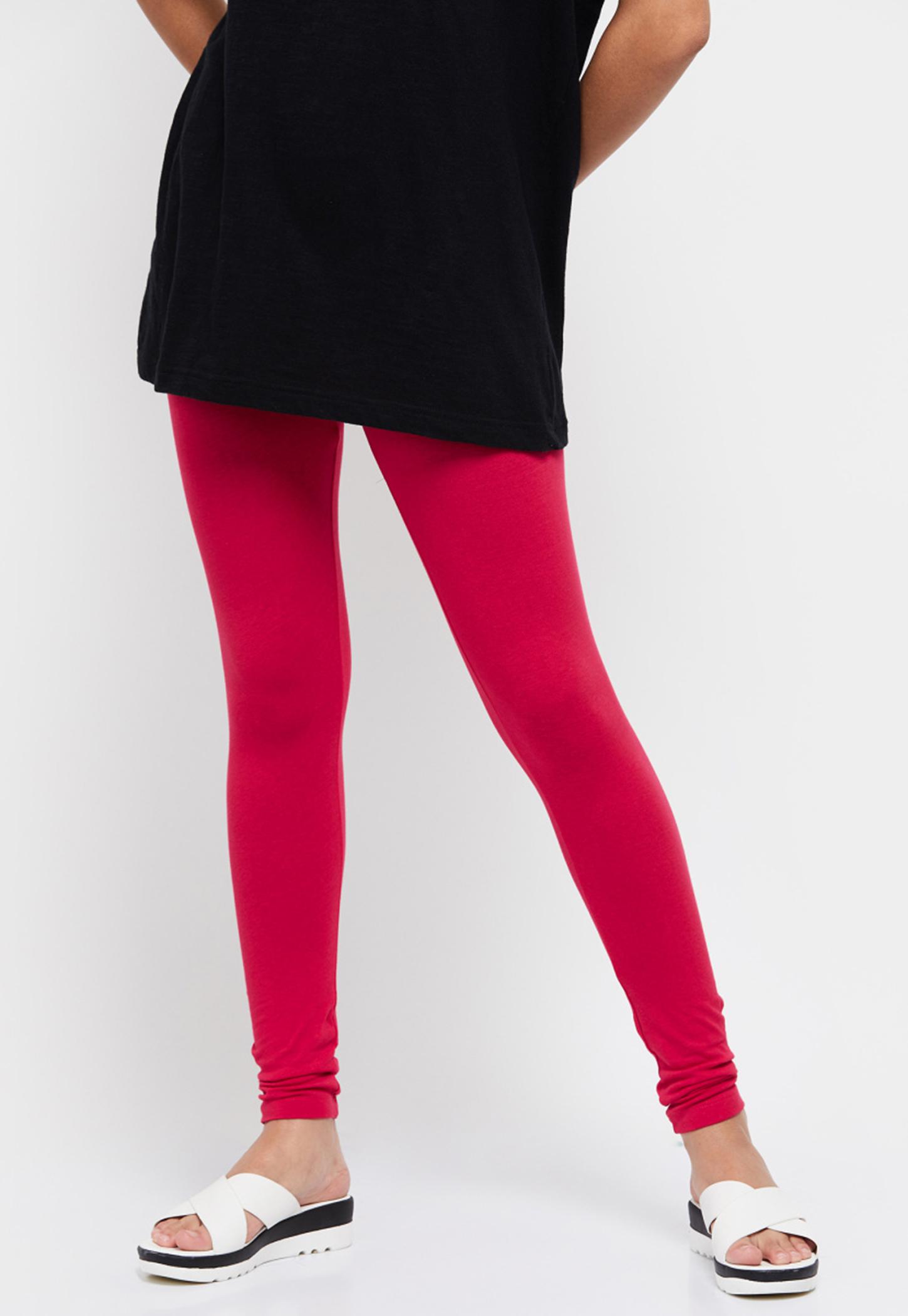 Women Solid Leggings-image-1