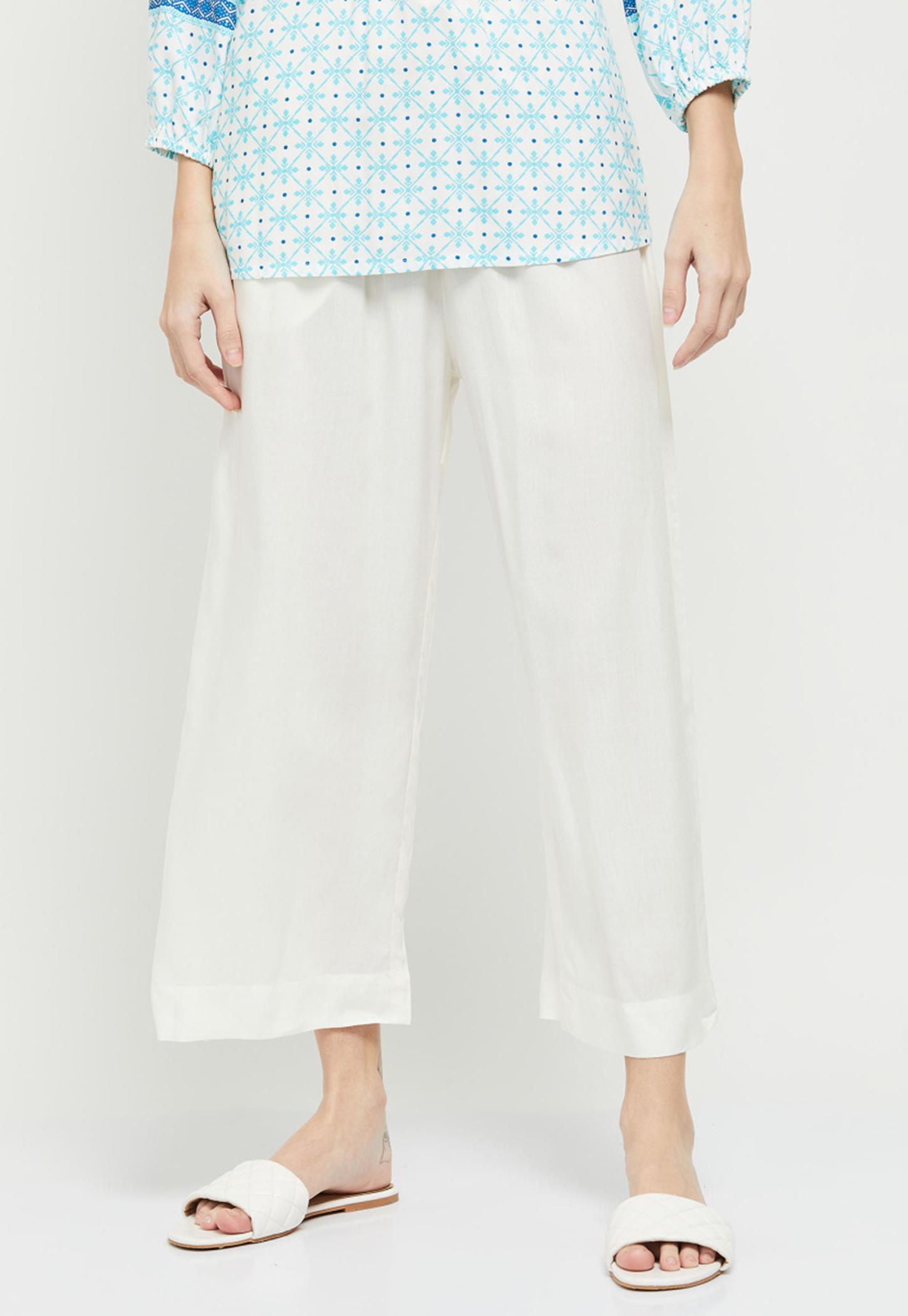 Women Solid Palazzos-image-23
