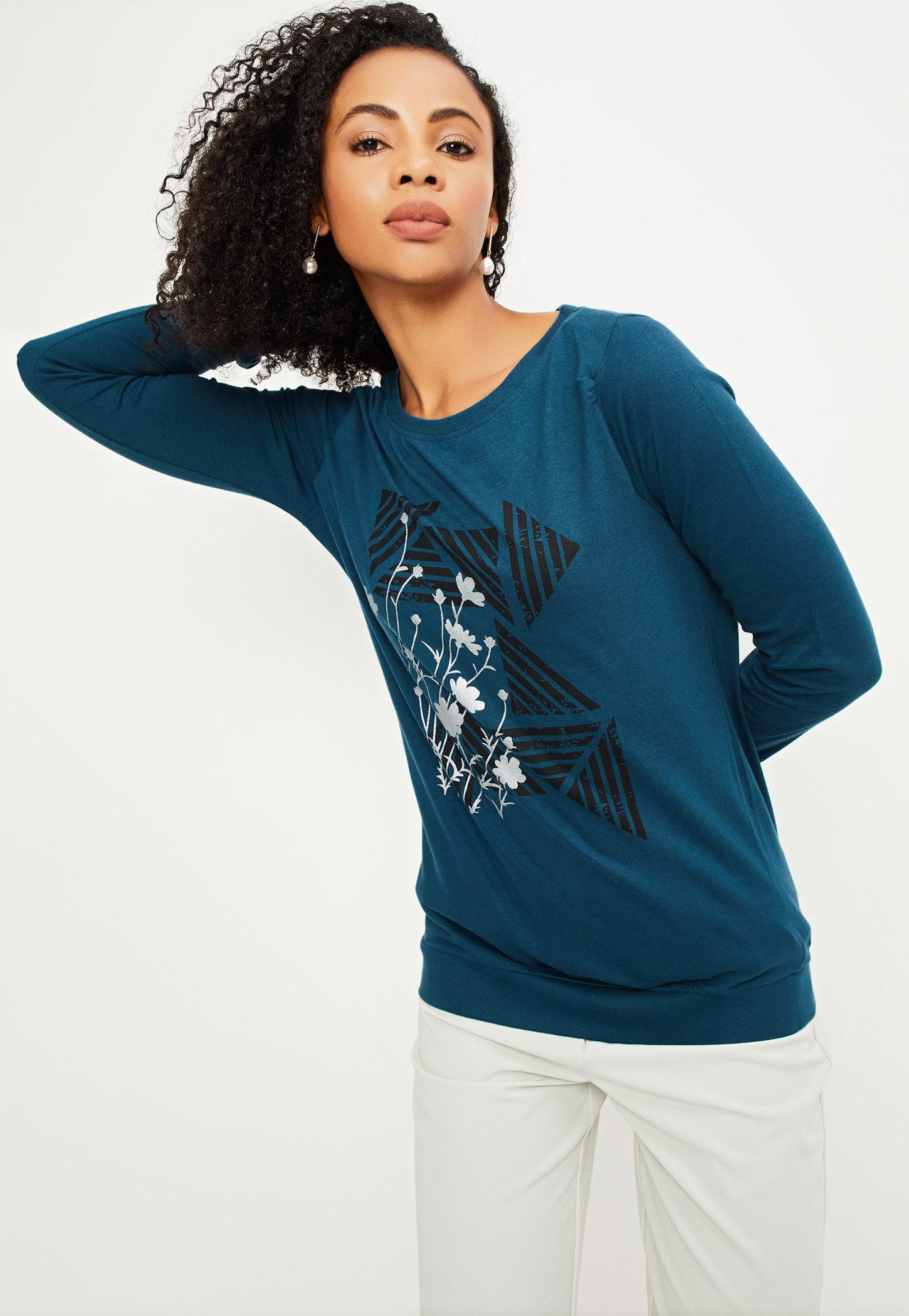 Women Floral Printed T-shirt-picture-26