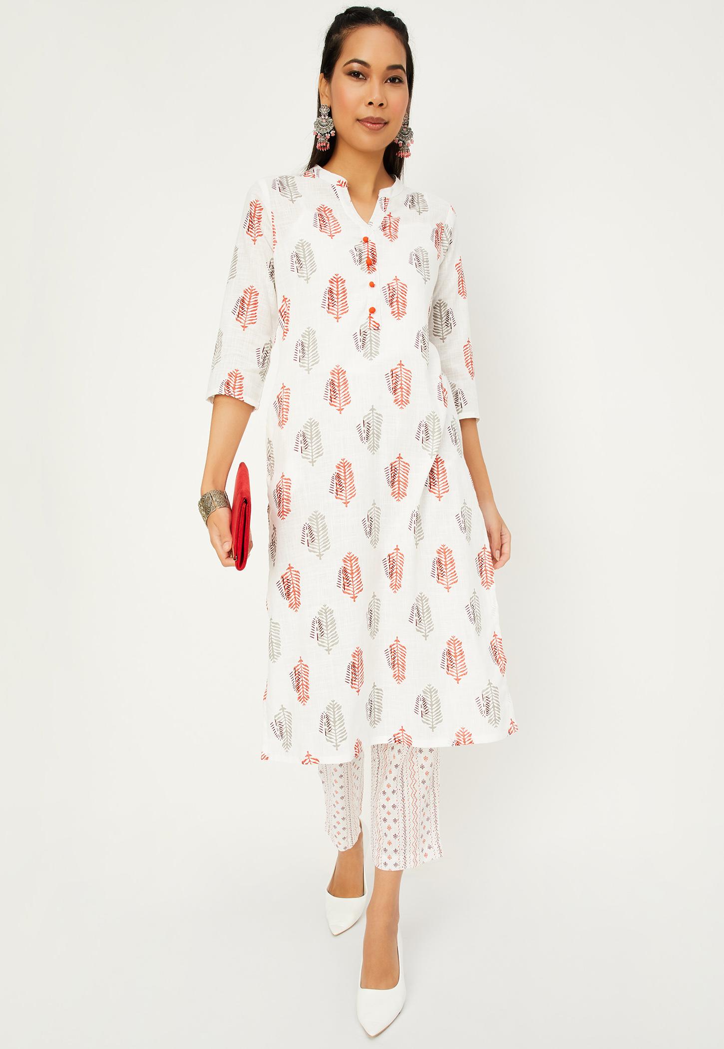 Women Printed Kurta with Straight Pants-image-13