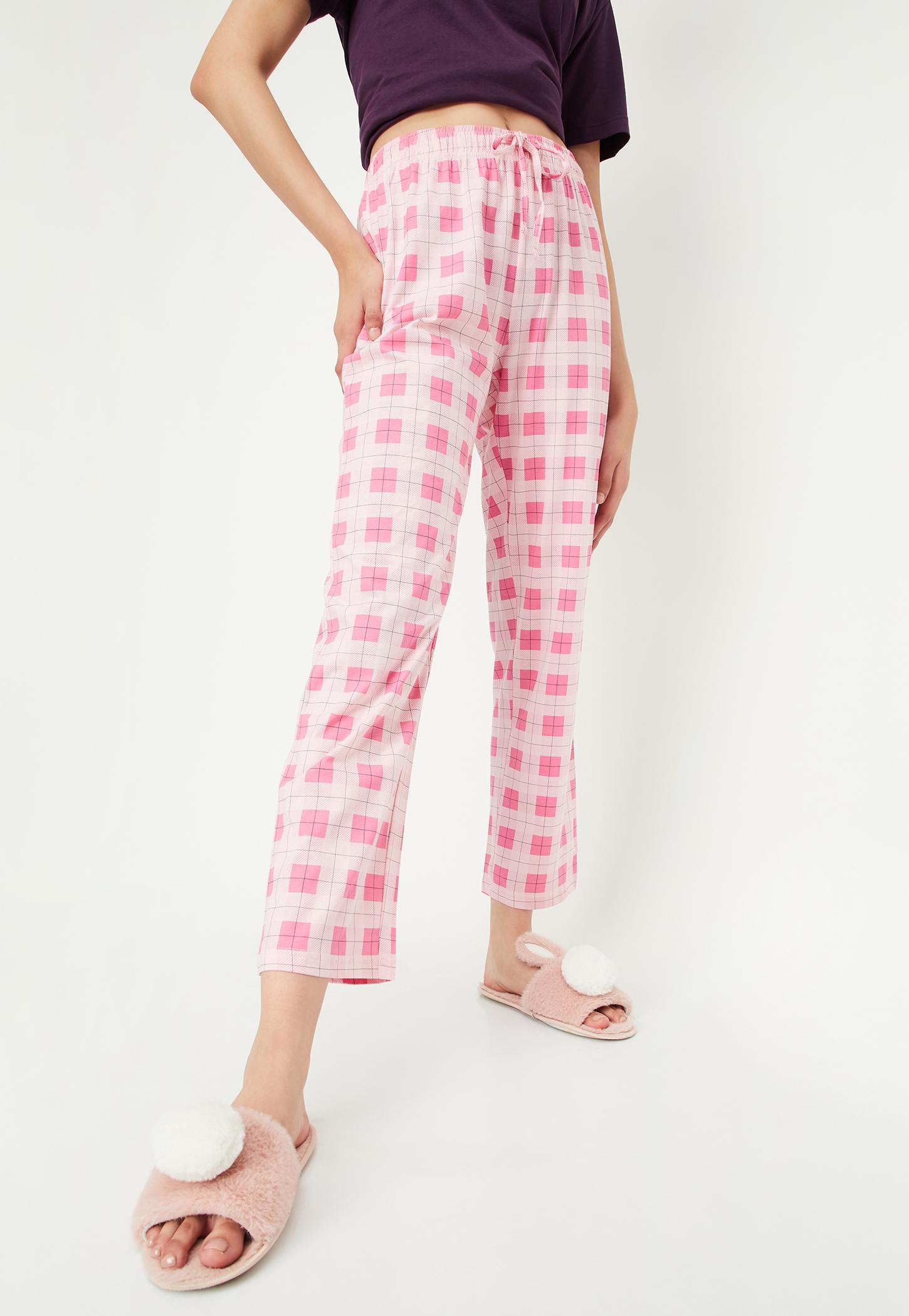 Women Checked Knit Pyjamas-picture-10