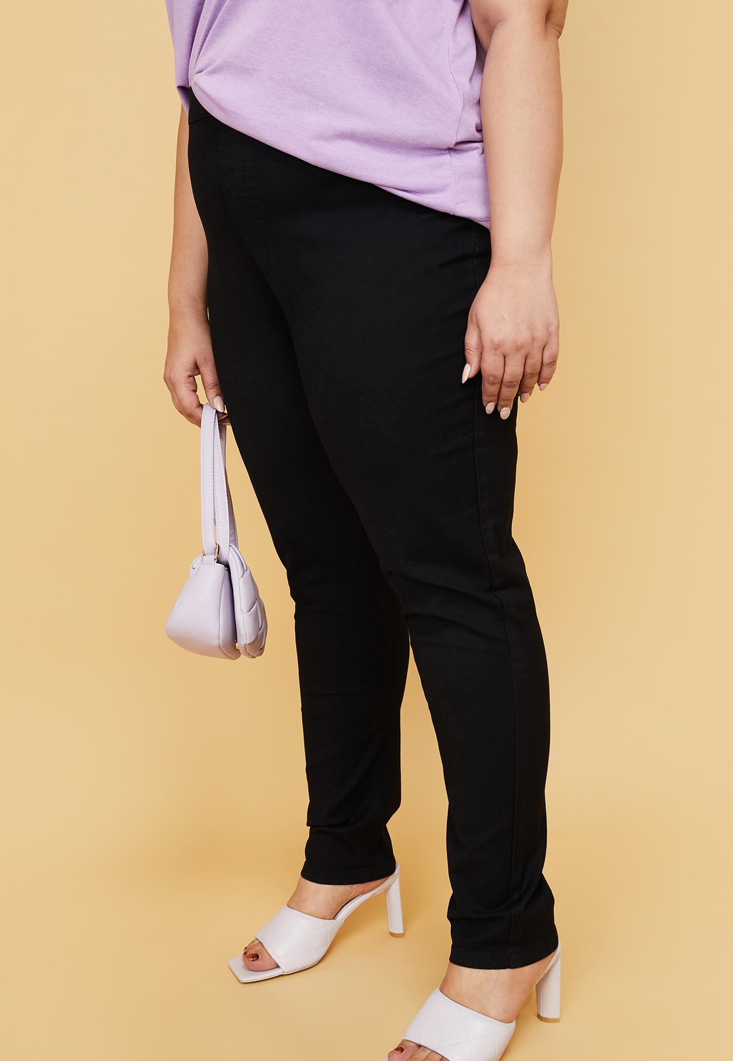 Women Solid Elasticated Jeggings-picture-46